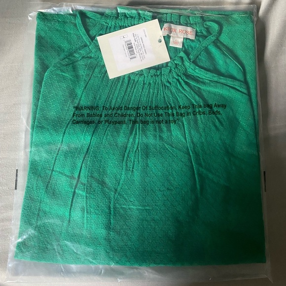 NWT Knox Rose™ Women's Woven Halter Tank Top Green Size Large - Picture 4 of 4